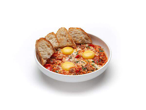 Cake & breakfast - Шакшука с колбасками