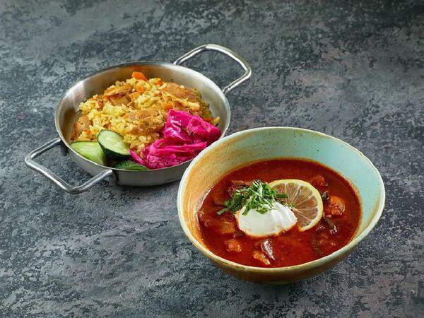 Двор Помидор - Бизнес-ланч из двух блюд