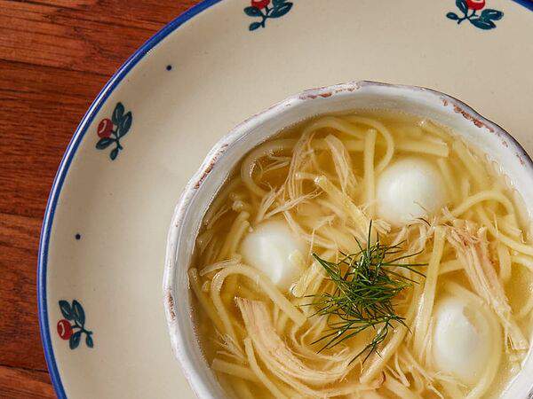 Сыроварня - Куринная лапша с перепелиным яйцом