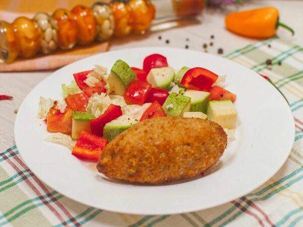 Окрошка - Котлета по-киевски