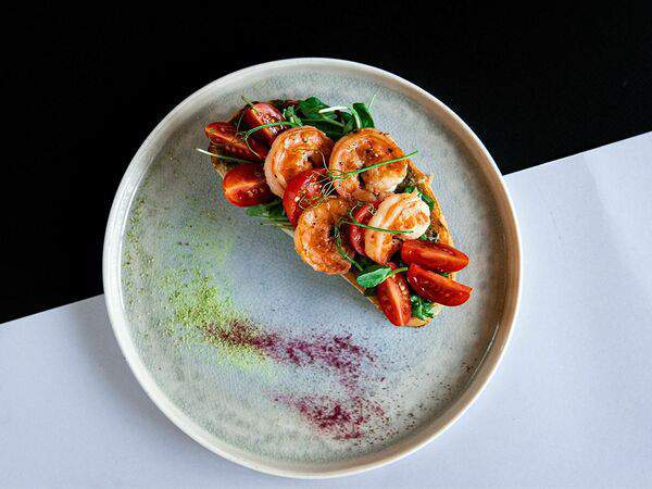 Pasta - Брускетта с креветками