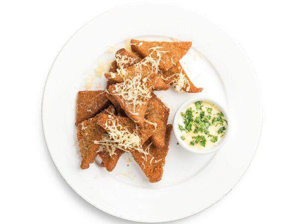 Фёст на Первомайской - Сухарики с сырным соусом