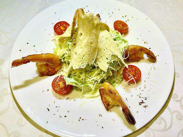 Кадриль - Салат Цезарь с креветками