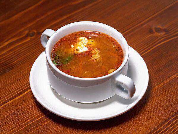 Два рубля - Щи из свежей капусты со сметаной