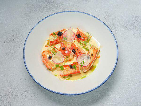 Базилик - Фаланги краба в сливочном соусе