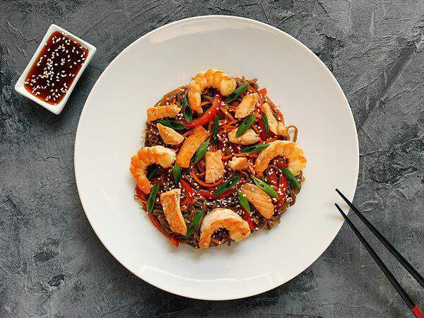 Пицца Сан - Соба с морепродуктами