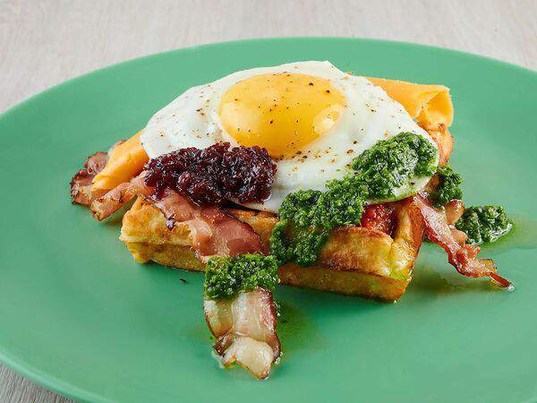 Union Coffee Pizza - Картофельная вафля с беконом