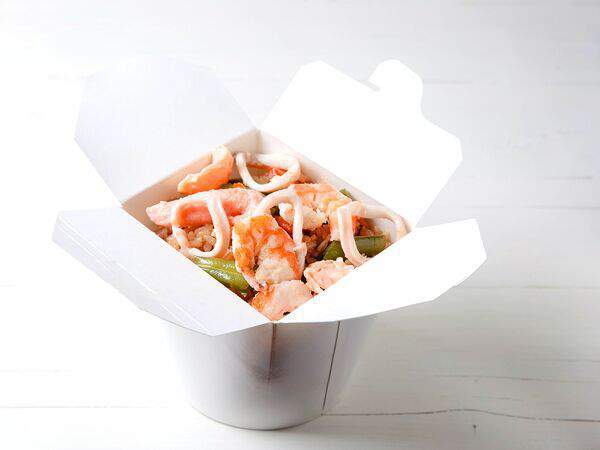 Суша - Тяхан с морепродуктами в соусе том ям