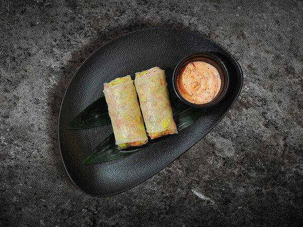 Papaya - Спринг роллы с креветками