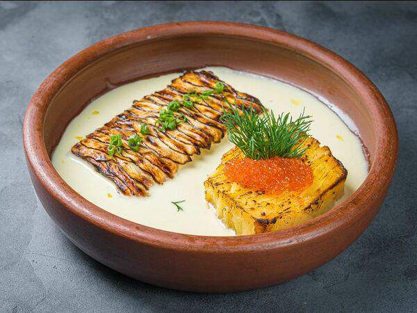 Fish Point - Филе стерляди с белыми грибами