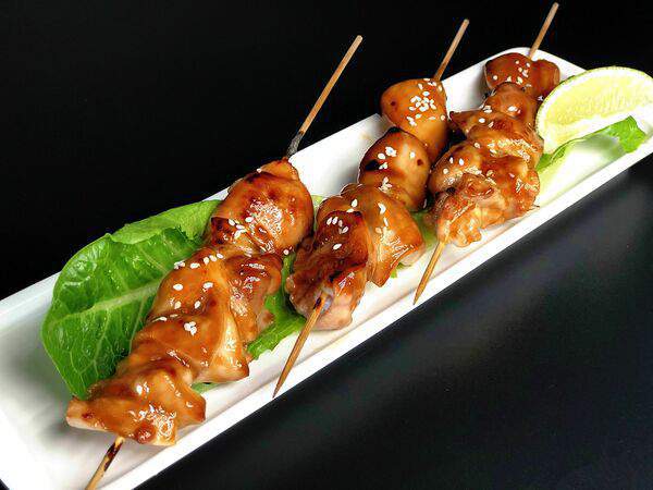 Fermer - Мини-шашлычки из филе цыплёнка в соусе терияки
