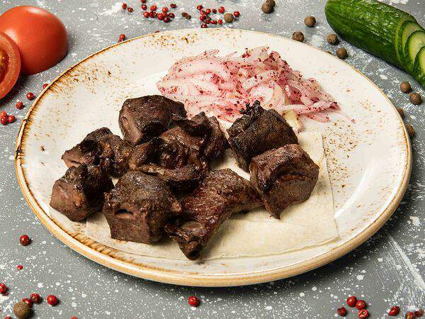 Чинар - Шашлык из печени и сердца говяжьего