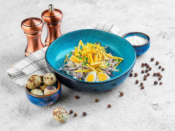 Хинкальная Кацо - Салат Гнездо перепелки