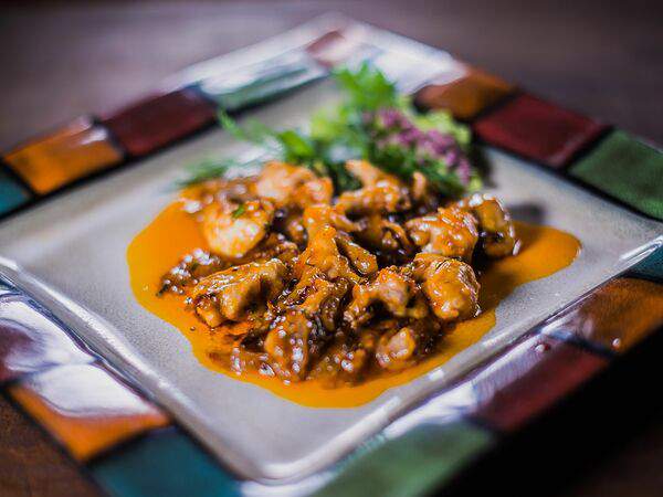 Толстый гусь - Поджарка из свинины