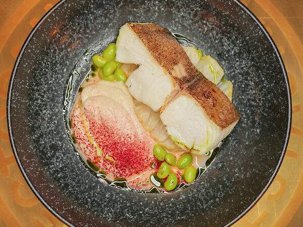 Ресторан 101 - Палтус с овощной пастой