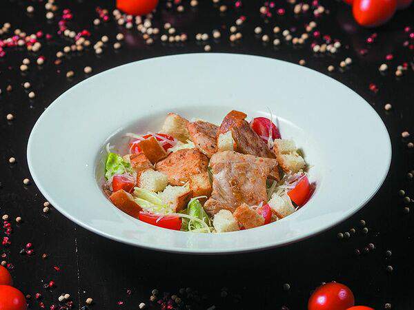 Вкусно Готовится - Салат Цезарь с куриным филе