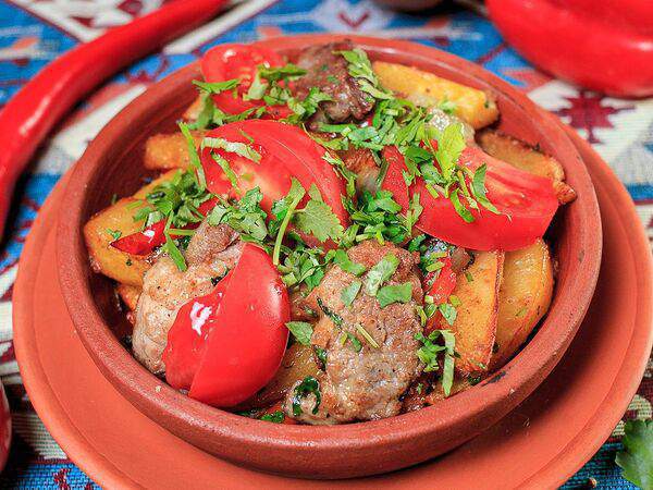 Megobari - Оджахури с бараниной