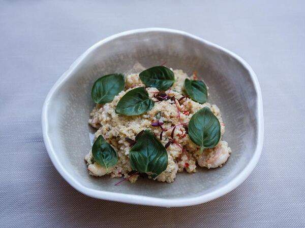 Глупый француз - Киноа с тигровой креветкой