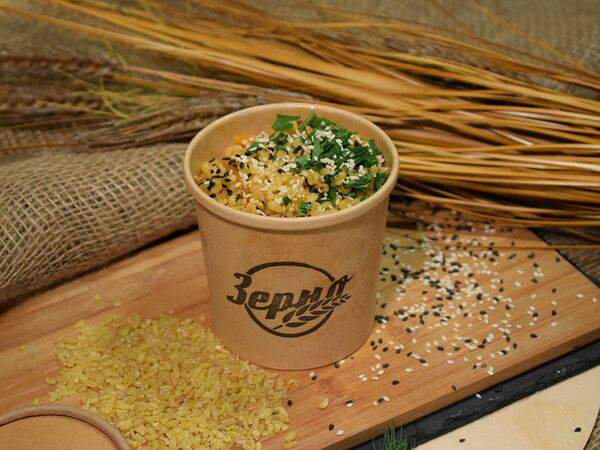 Зерно - Пряный булгур с мясным фаршем