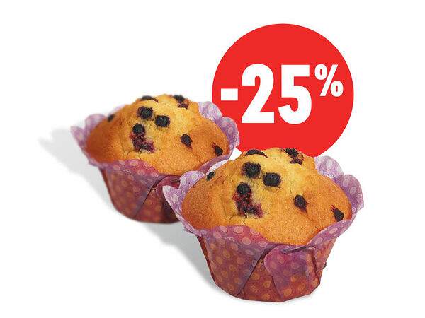 Costa Coffee - 2 черничных маффина