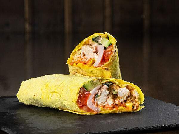 Лаваш - Шаурма с курицей, ветчиной и сыром