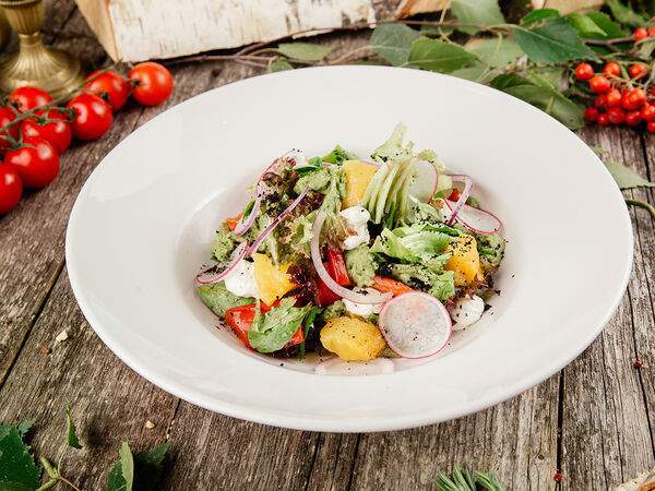 Я ж тебе говорил! - Салат с тыквой и печеным баклажаном