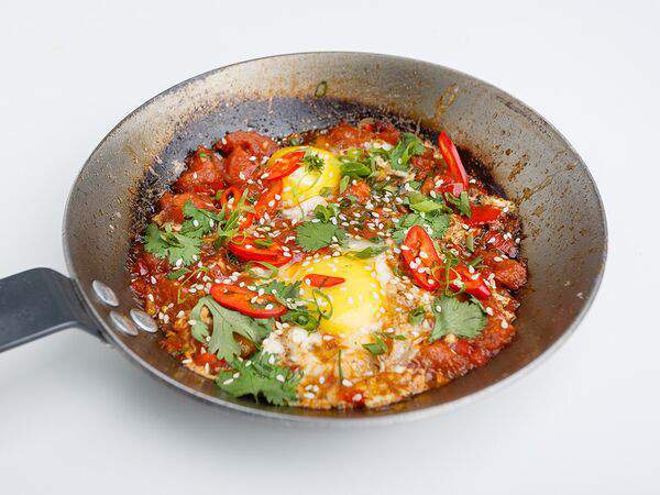 Глупый француз - Шакшука с чиабаттой