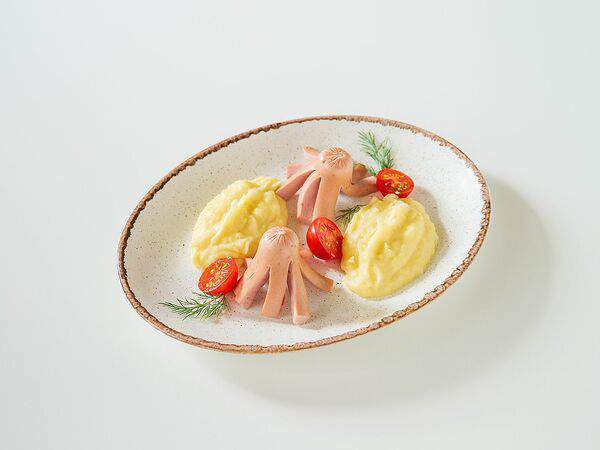 Сеть семейных кафе Kitchen - Осьминожки с картофельным пюре