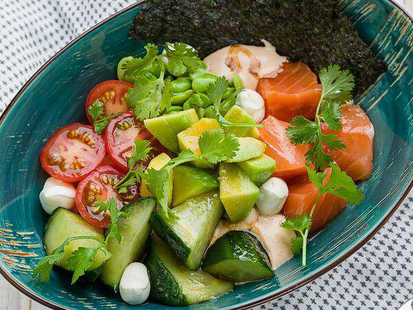 Тема Бар - Поке с лососем