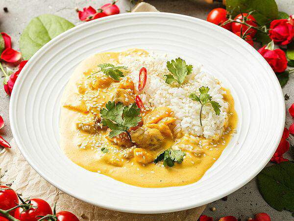 Вэлфед - Индейка в соусе карри с рисом