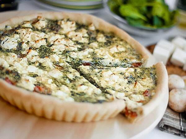 Вот Такие Пироги - Пирог вегетарианский Киш со шпинатом