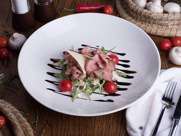 Philosophia Life - Ростбиф с руколой и грибами