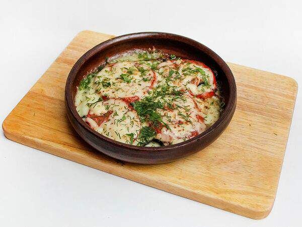 Пиросмани - Запеченные томаты с сулугуни