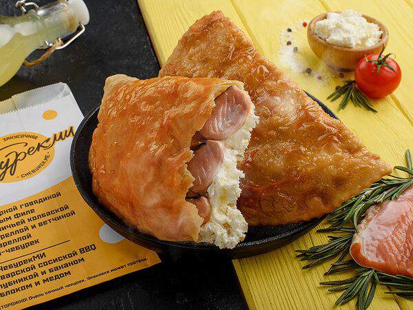 Чебурекми - С красной рыбой и творожным сыром