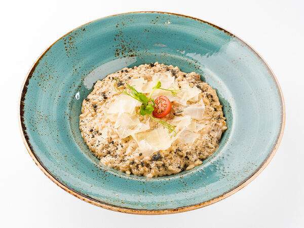 Udcкафе Upside Down Cake - Ризотто с белыми грибами