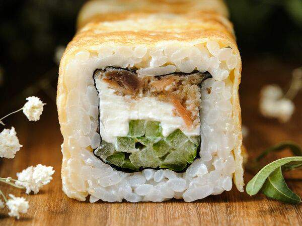 Foodmarket #FaceRoll - Ролл Тамаго с лососем терияки