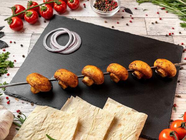 Лето шашлык - Шампиньоны