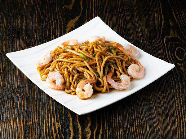 Кунгфу - Лапша с креветками в устричном соусе
