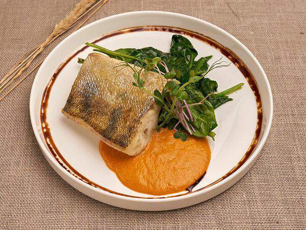 Диет  меню - Судак со шпинатом