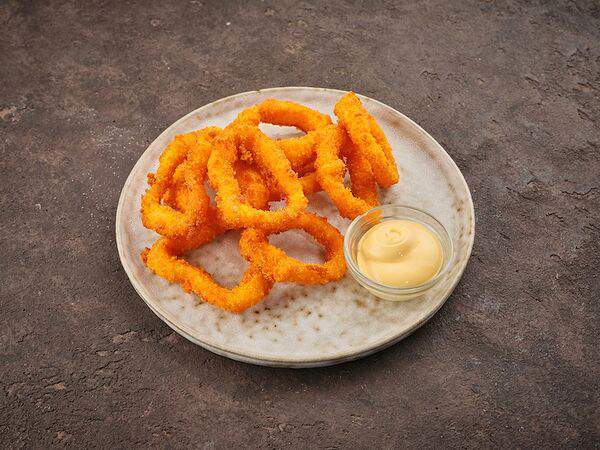 Узбекистон - Хрустящие кольца кальмара с горчичным соусом