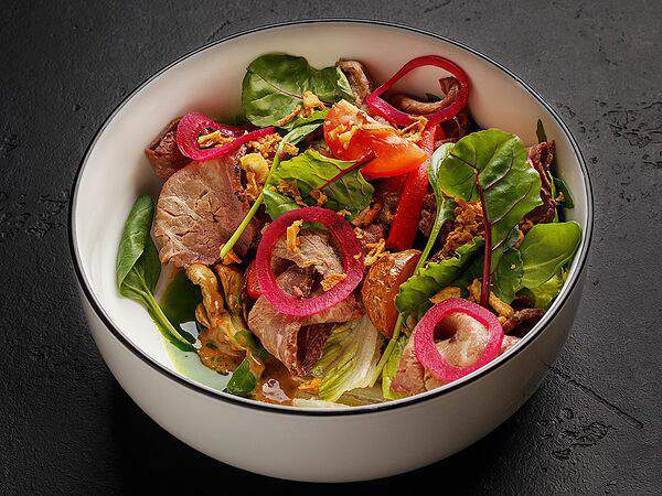 Ресторан честных цен - Теплый салат с ростбифом