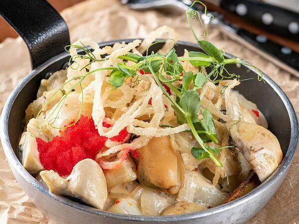 Вепрево колено - Жаркое с рапанами