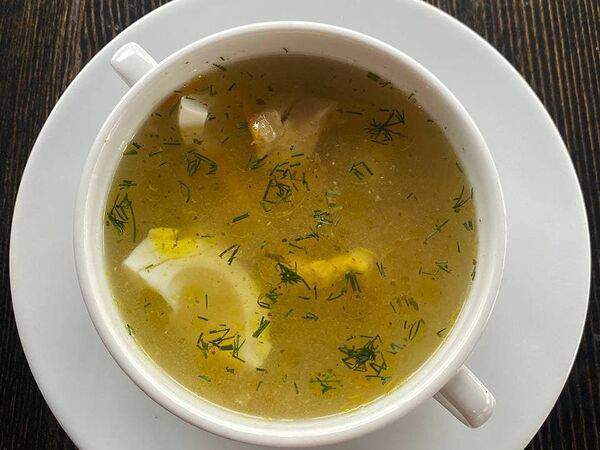 Паб #ПП - Бульон куриный с чесночной булочкой