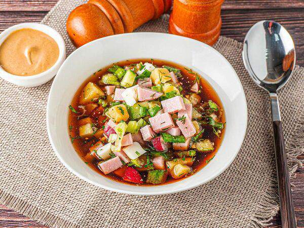 Мировая кухня - Окрошка на квасе