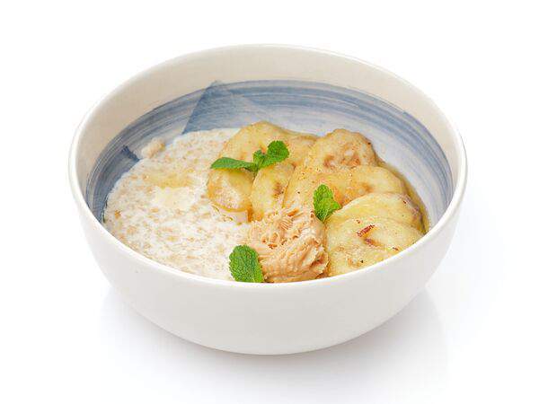 Тортшер - Овсяная каша с арахисовой пастой и бананом