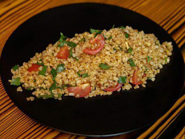 Кафе Театральное - Булгур с карри и зеленью