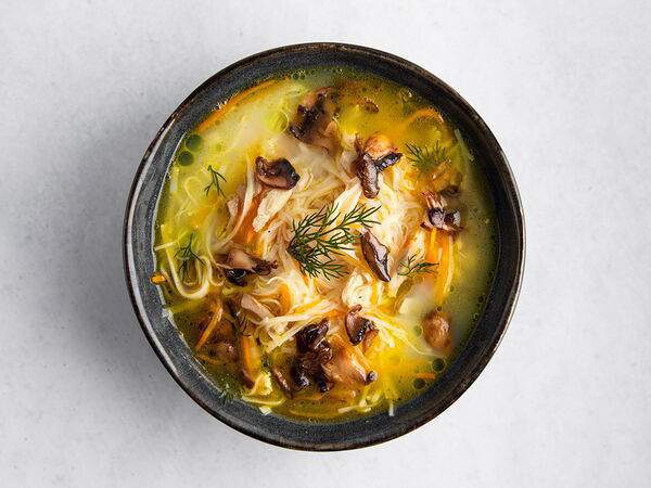 Лапшу не вешай - Суп лапша с курицей и грибами