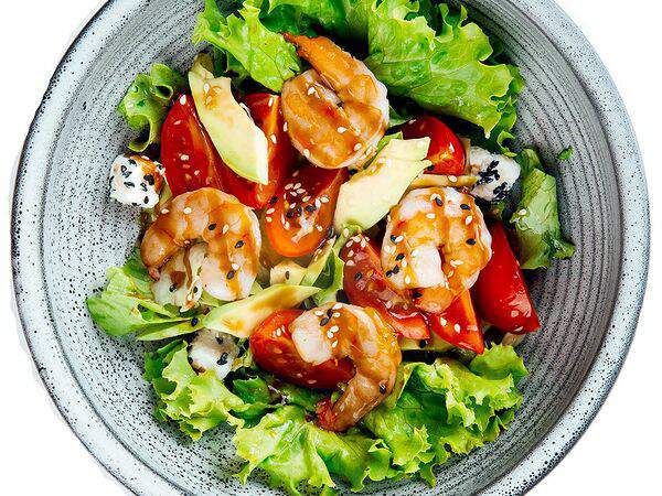 Мама Мия - Салат с креветками