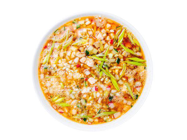 Мандарин - Окрошка с копчёным цыпленком