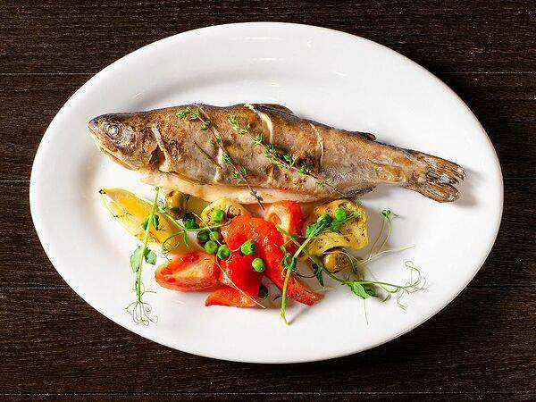 Гриль бутыль - Форель по-провански